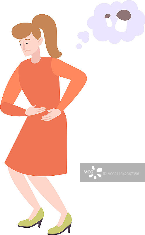 胃痛扁平图标图片素材