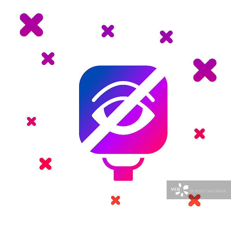 白色背景上的色盲图标图片素材