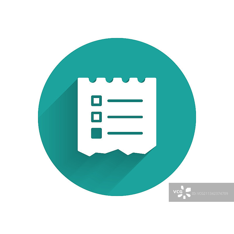 白色购物清单图标图片素材