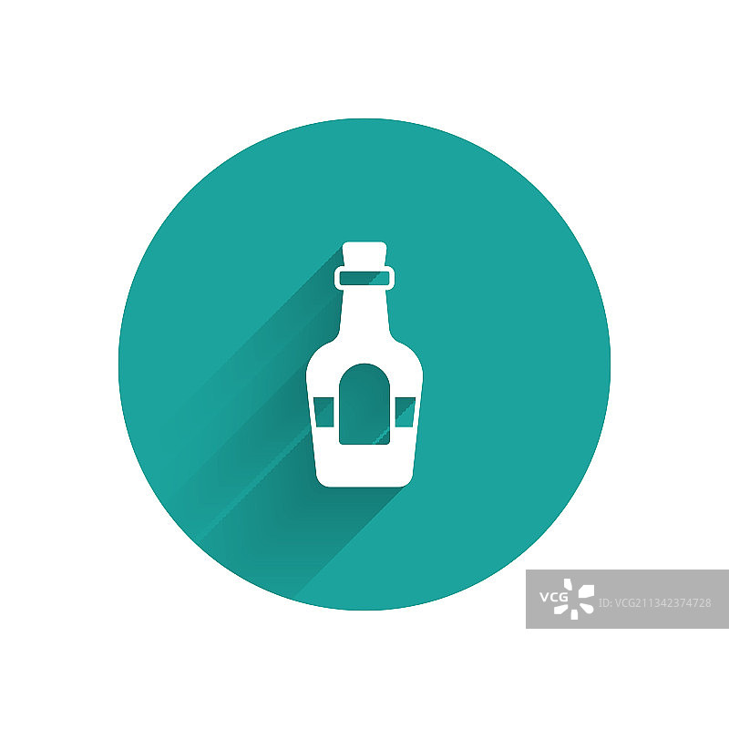 白色朗姆酒瓶图标图片素材