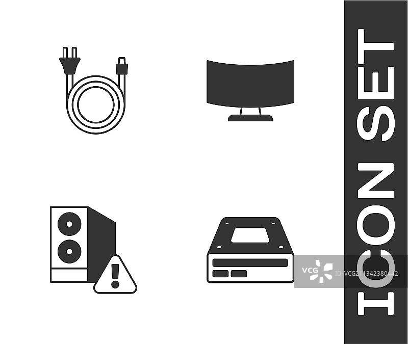 光盘驱动器电源插头外壳图片素材