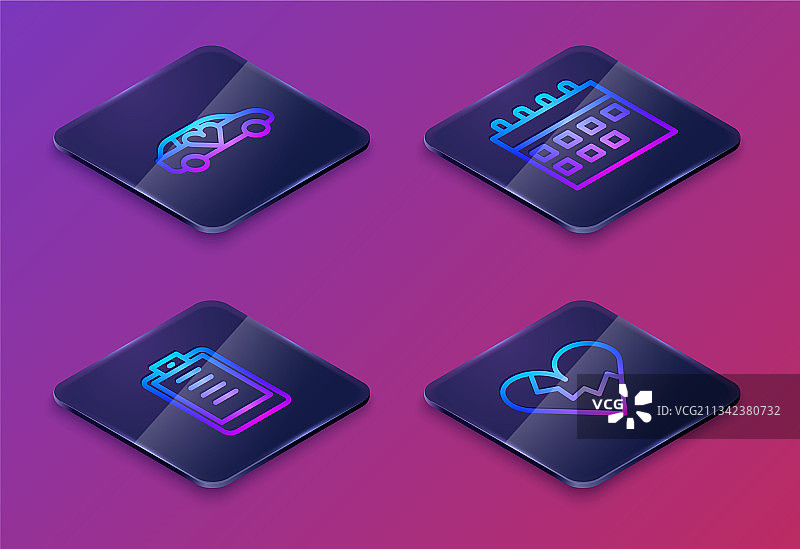 2.5D线条豪华轿车带图片素材