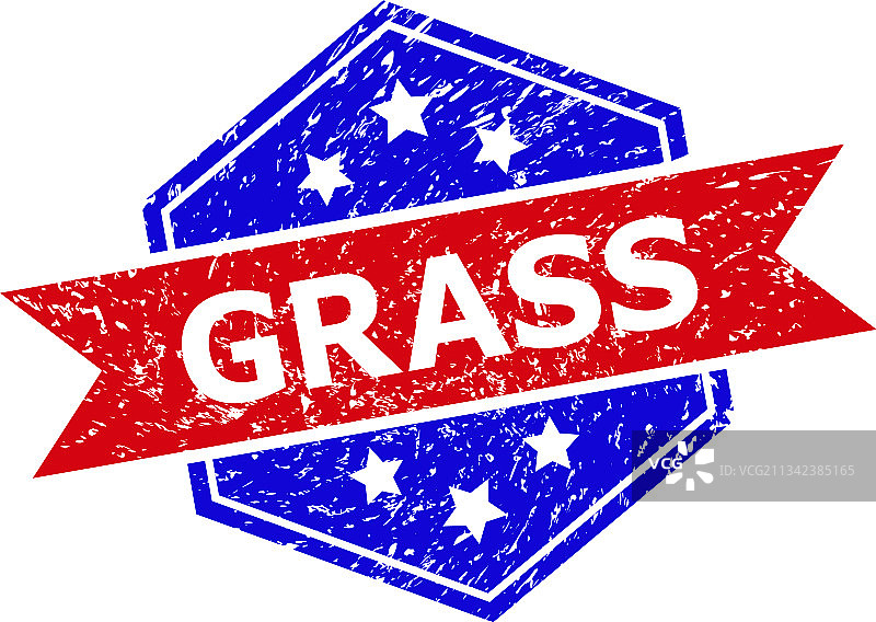 腐蚀风格六边形双色草地水印图片素材