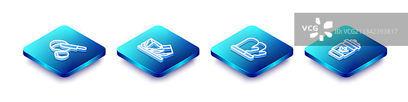 2.5D等距线猪肉培根加拿大安大略省设计图片素材