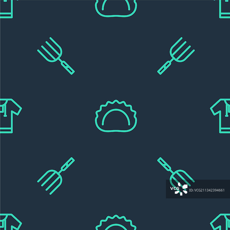 饺子、花园和草耙图片素材