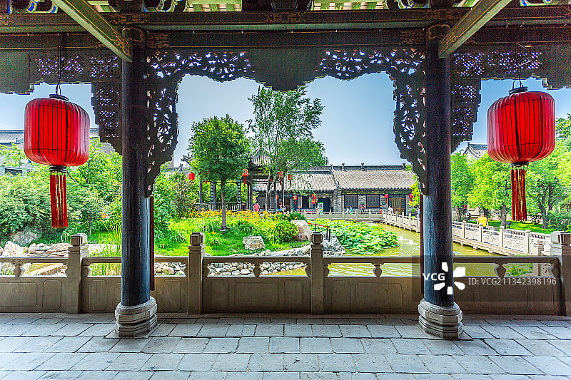 山西乔家大院戏台图片素材