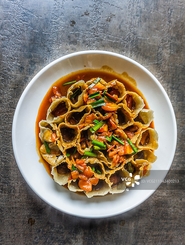 山西特色面食莜麦卷图片素材