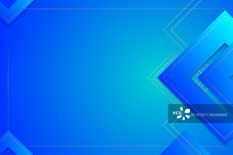 蓝色科技风格方形几何图案渐变色背景图片素材
