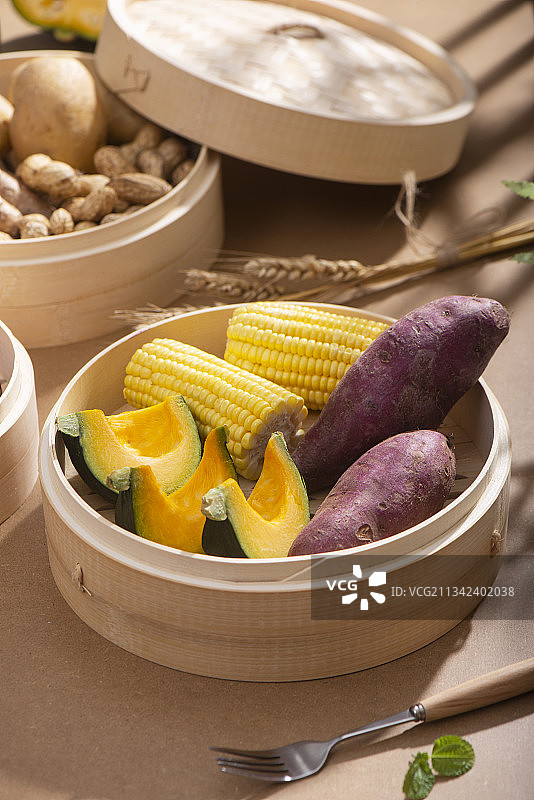 山药地瓜南瓜玉米图片素材