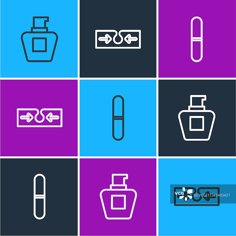 乳霜或润肤露化妆品软管指甲锉图片素材