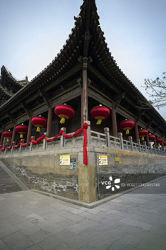 中国山西省临汾市尧庙尧殿图片素材