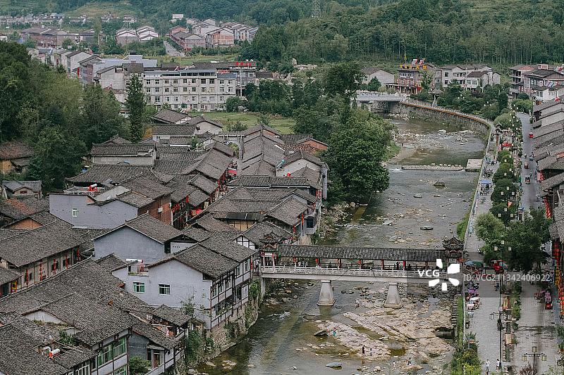 陕西青木川古镇图片素材