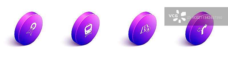 2.5D城市地图导航信息图合集图片素材