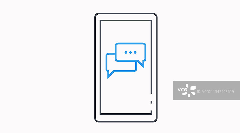 聊天手机图标图片素材