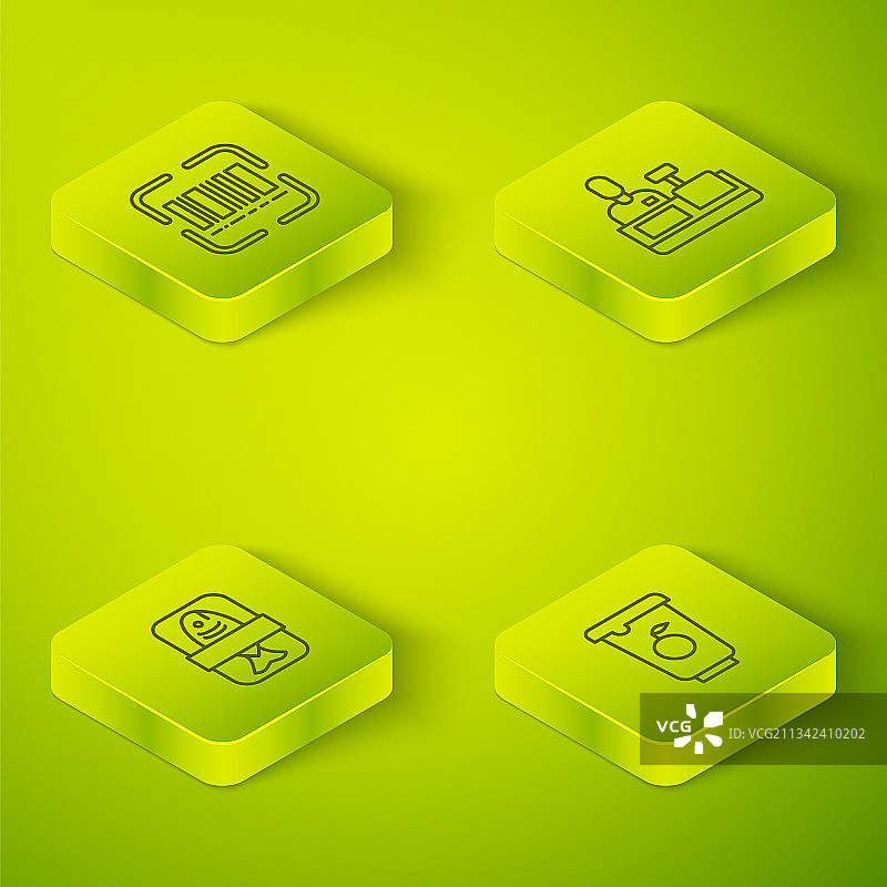 2.5D收银员在收银机旁图片素材