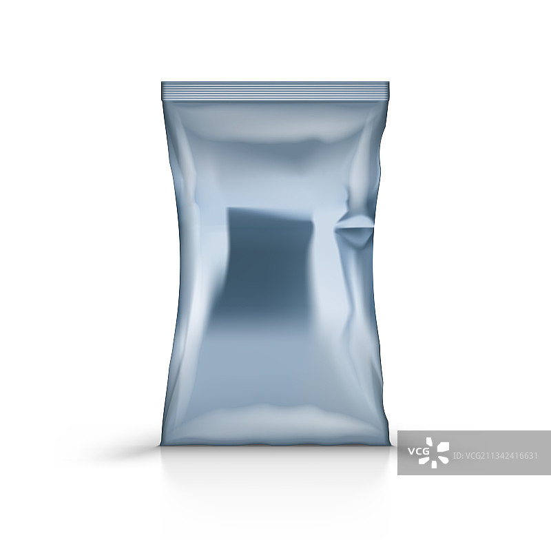 3D竖版密封塑料箔袋图片素材