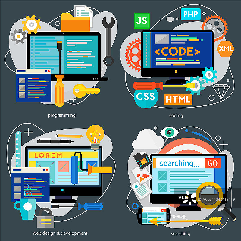 编码编程脚本开发图片素材
