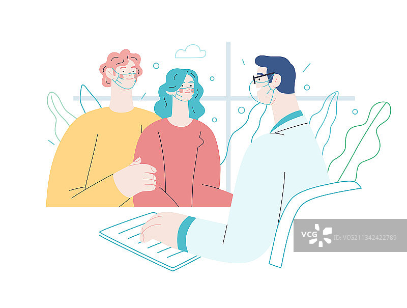 医生与病人的医疗保险图片素材