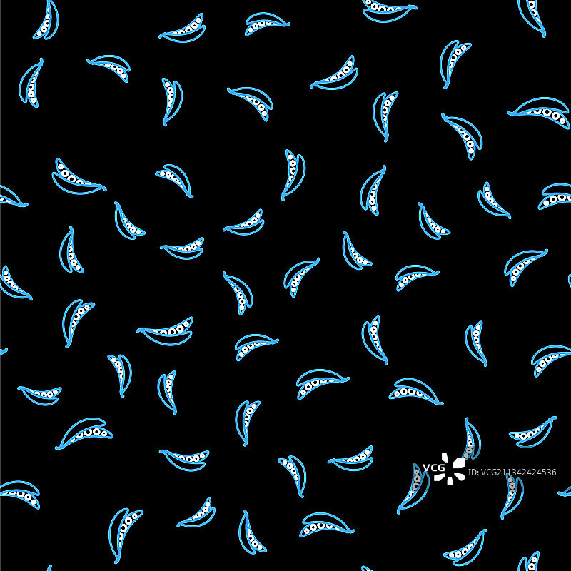 腰豆图标无缝线条图案图片素材