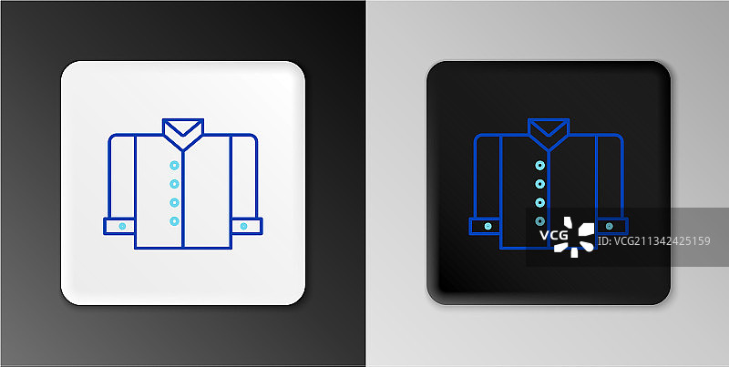 灰色背景上的T恤线条图标图片素材