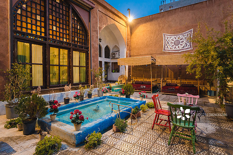 伊朗伊斯法罕的民宿图片素材