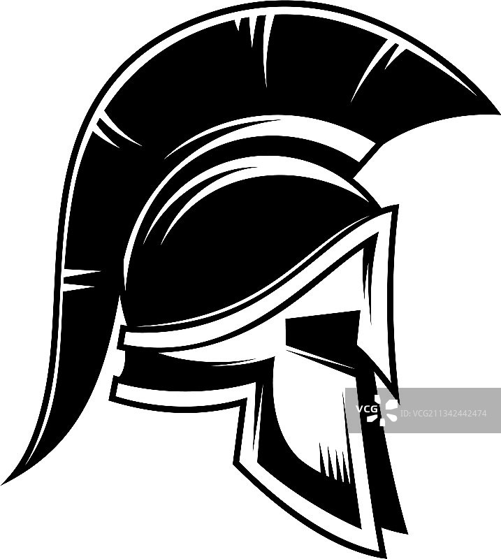 斯巴达战士头盔Logo设计元素图片素材