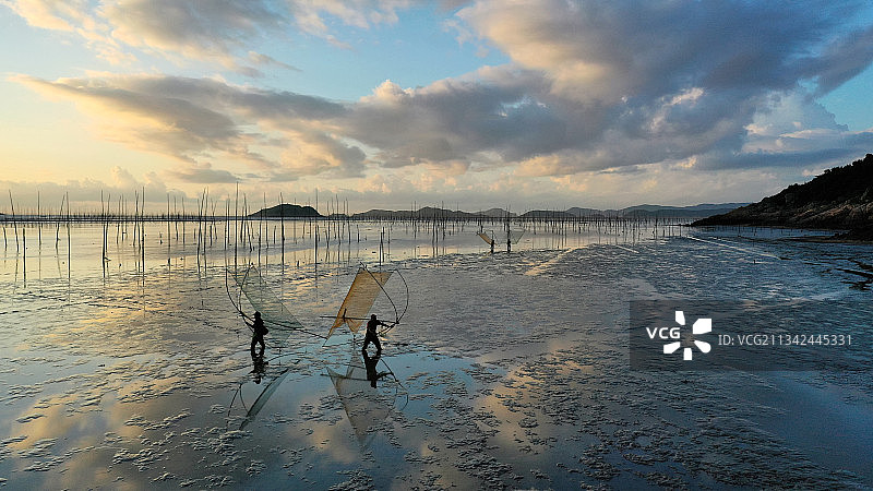 霞浦滩涂图片素材