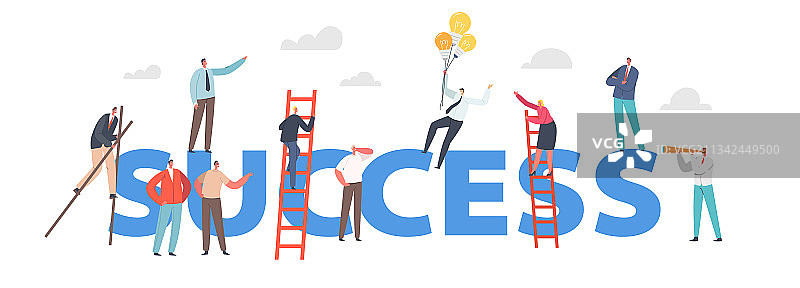 成功理念商务人士形象图片素材