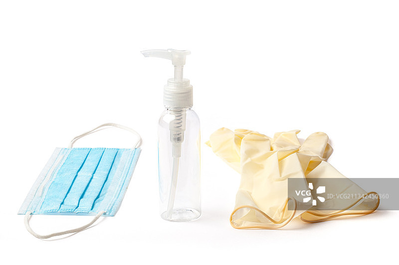 清洁设备特写，白色背景图片素材