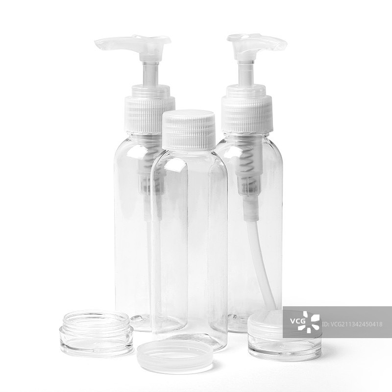 白色背景下的瓶子特写图片素材