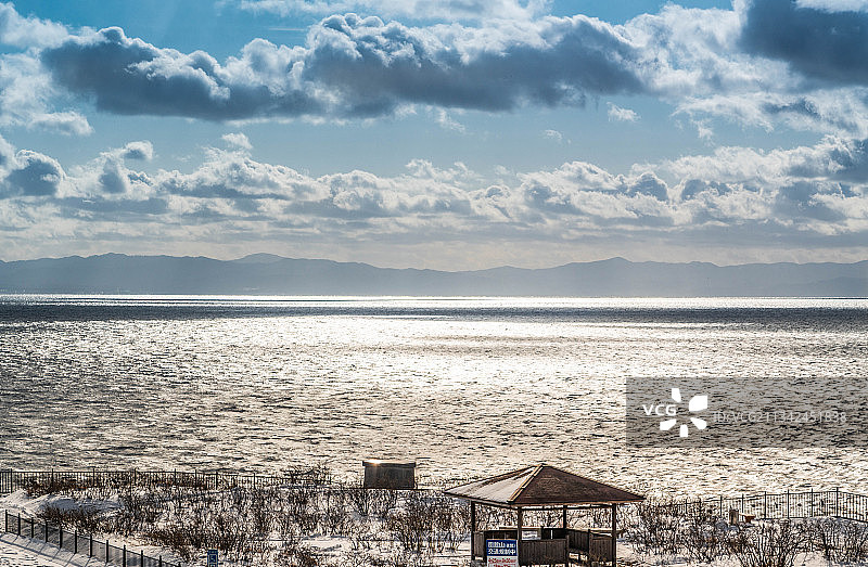 日本函馆立待岬景区自然风光图片素材