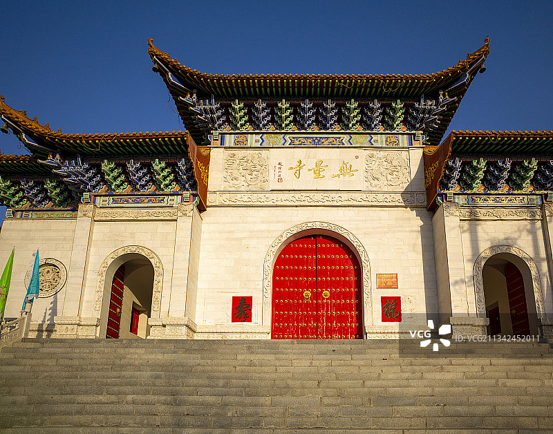 陕西省榆林市中式建筑无量寺旅游区图片素材