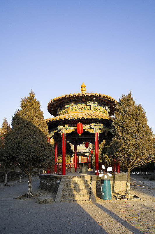 陕西省榆林市中式建筑无量寺旅游区图片素材