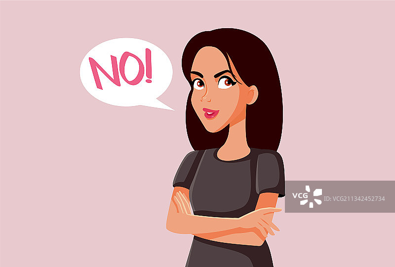 拒绝的女人图片素材