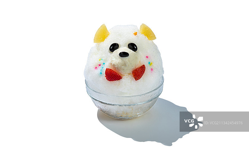 小熊刨冰图片素材