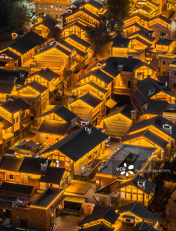 重庆十八梯夜景图片素材