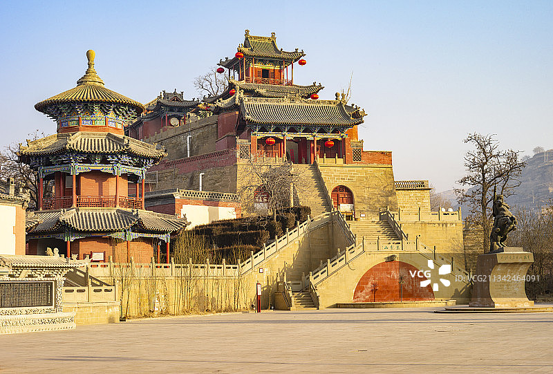 中国陕西省榆林市米脂县李自成行宫图片素材