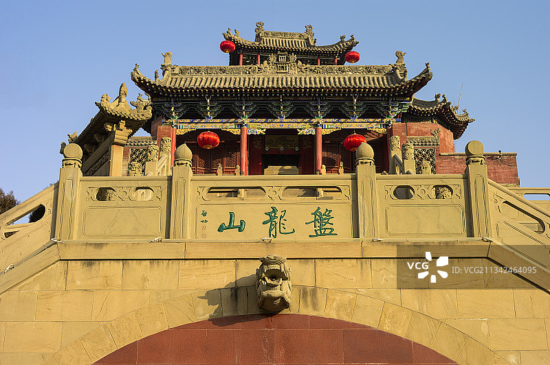 中国陕西省榆林市米脂县李自成行宫图片素材