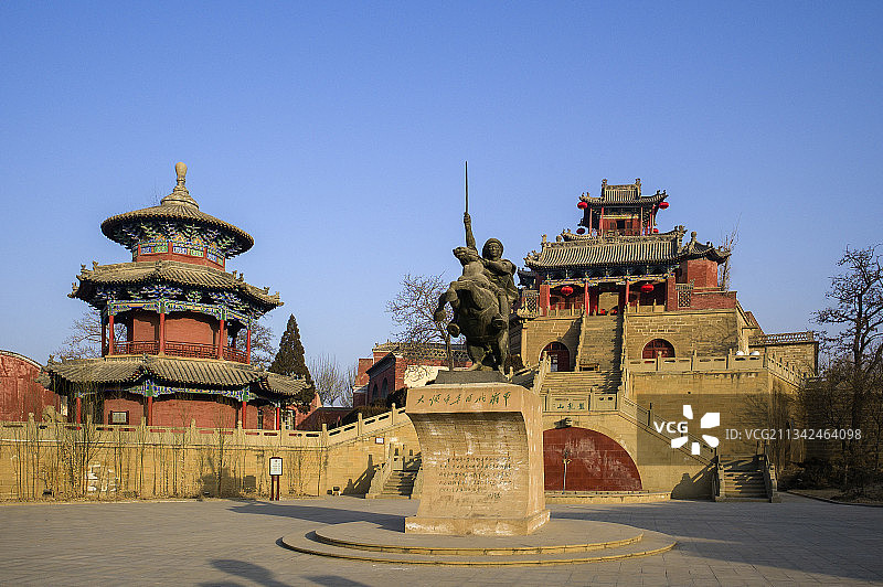 中国陕西省榆林市米脂县李自成行宫图片素材