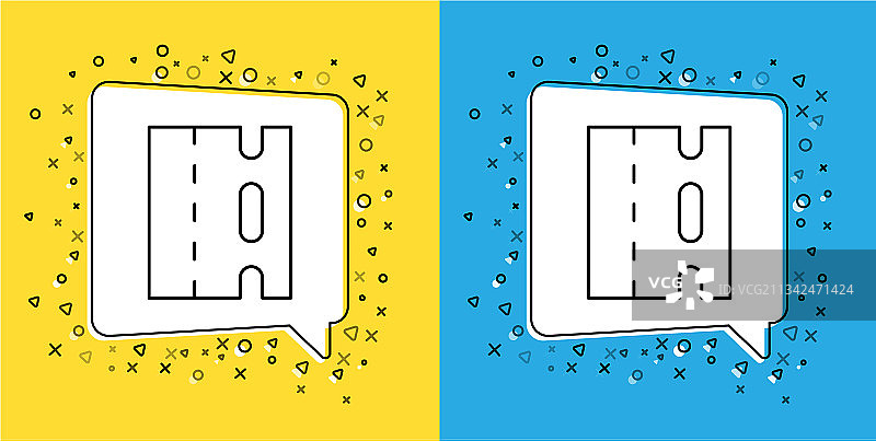 自行车道骑行线性图标图片素材