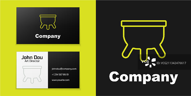 牛线条标志图片素材