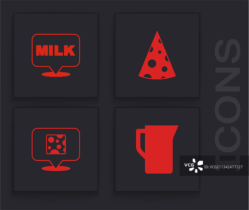 牛奶罐或牛奶壶，奶酪图片素材