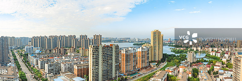 鄂州市全景图城市风光图片素材