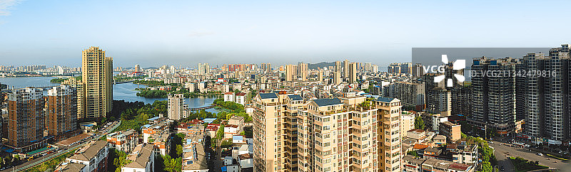 鄂州市全景图城市风光图片素材