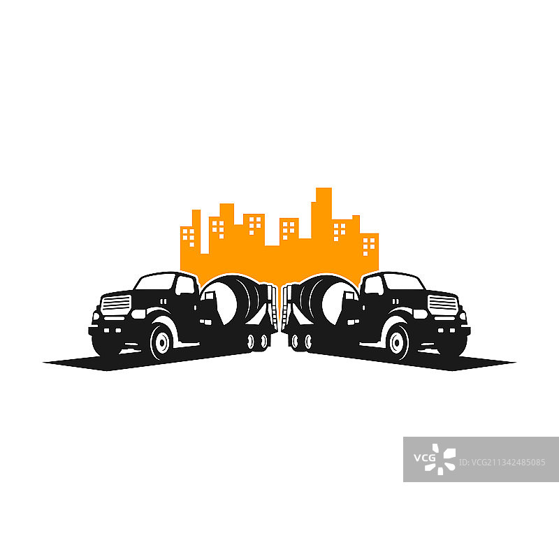 混凝土搅拌站标志图片素材