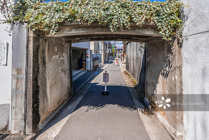 日本京都祗园花见小路的街景图片素材