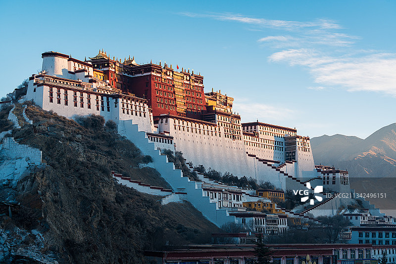 布达拉宫日出图片素材