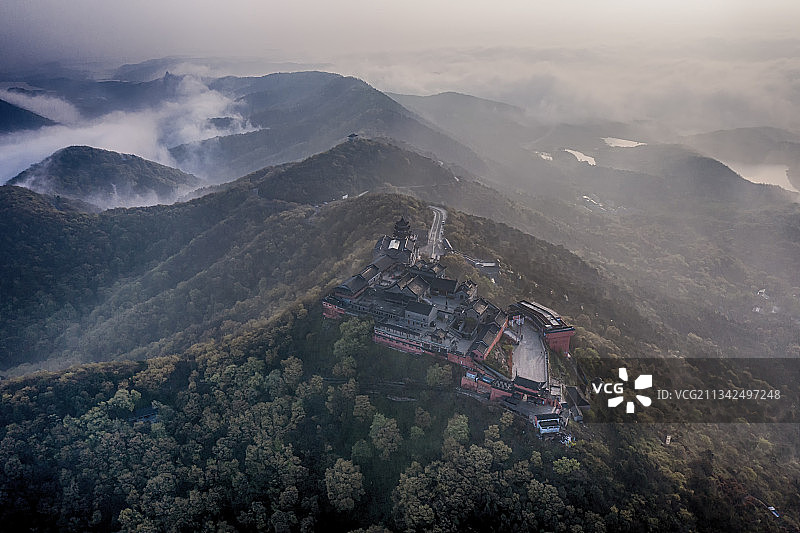 江苏省金坛茅山云海图片素材