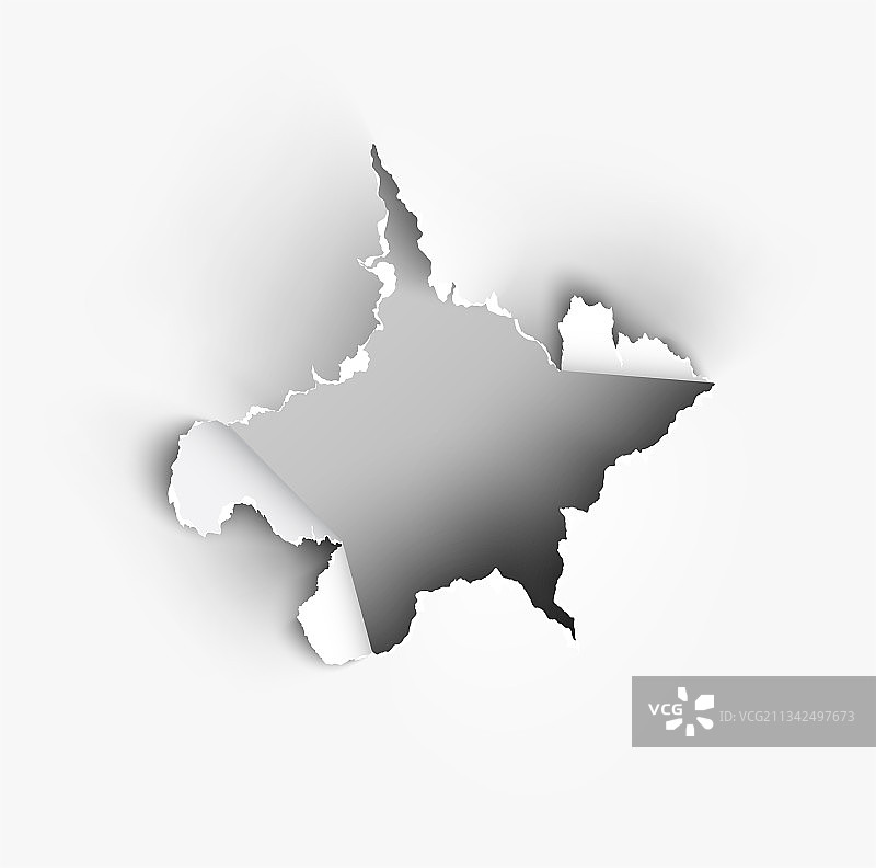 背景上撕裂纸张的破洞图片素材