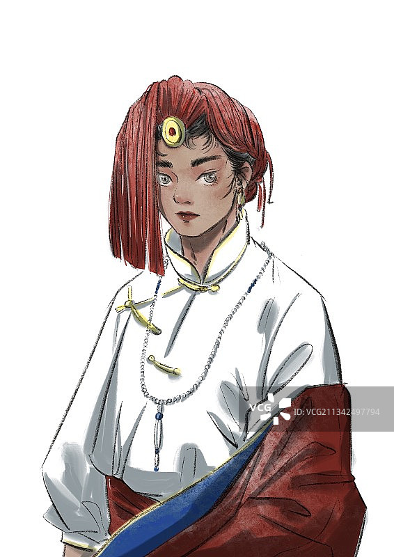 藏族少年图片素材